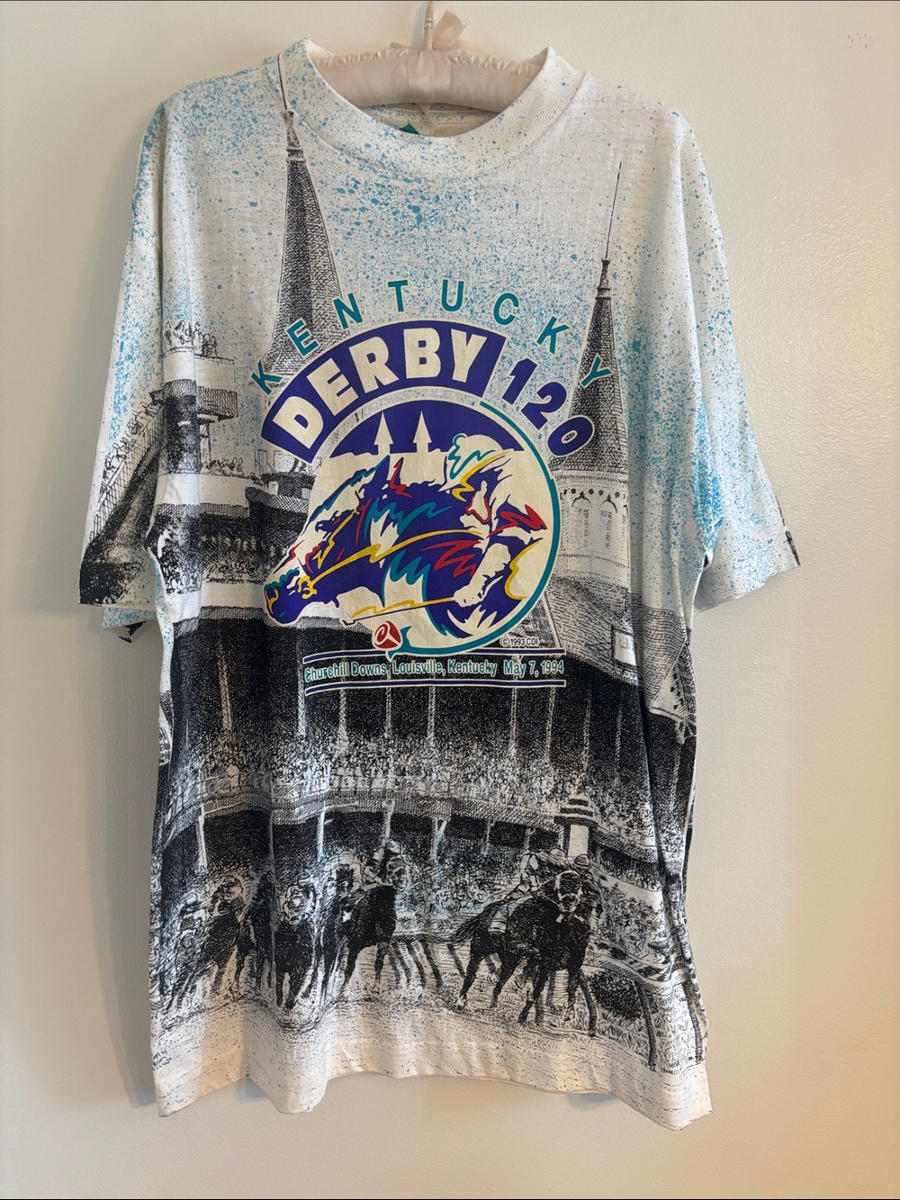 Kentucky Derby 120th Vintage Graphic Horse Racing Unisex Tee